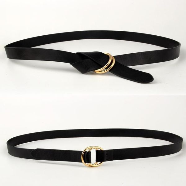 Personality Designers Women Belts PU Leather Round Ring buckle Thin Belt for Jeans Dress All-match Belts for Female Cinturon1, Black;brown
Personality Designers Women Belts PU Leather Round Ring buckle Thin Belt for Jeans Dress All-match Belts for Female Cinturon1, Black;brown