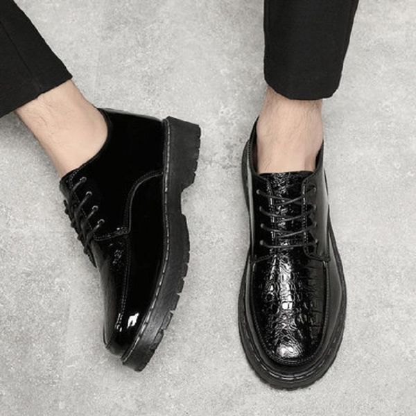 dress shoes autumn black leather korean style british fashion all-match men's youth bright1
dress shoes autumn black leather korean style british fashion all-match men's youth bright1