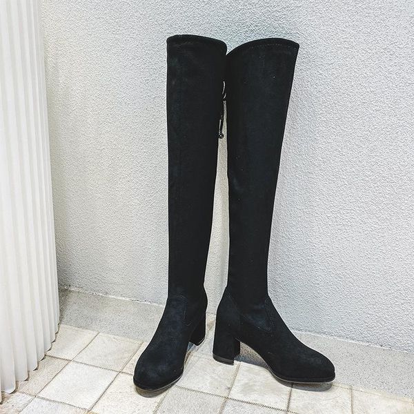 boots autumn / winter 2021 long tube elastic classic women's over knee shoes thin medium high heel thigh flat1, Black
boots autumn / winter 2021 long tube elastic classic women's over knee shoes thin medium high heel thigh flat1, Black