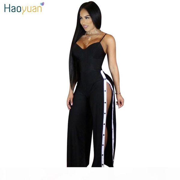 haoyuan spaghetti strap loose jumpsuits 2017 new summer leotard full bodysuit overalls side split rompers women jumpsuit q1110, Black;white
haoyuan spaghetti strap loose jumpsuits 2017 new summer leotard full bodysuit overalls side split rompers women jumpsuit q1110, Black;white