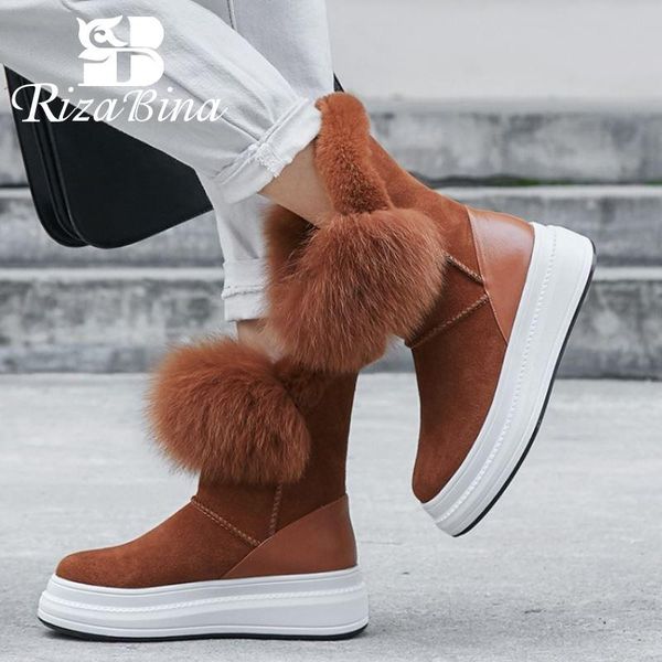 rizabina women snow boots cow leather warm plush fur winter shoes woman mid calf boots fashion short boot women size 34-40, Black
rizabina women snow boots cow leather warm plush fur winter shoes woman mid calf boots fashion short boot women size 34-40, Black