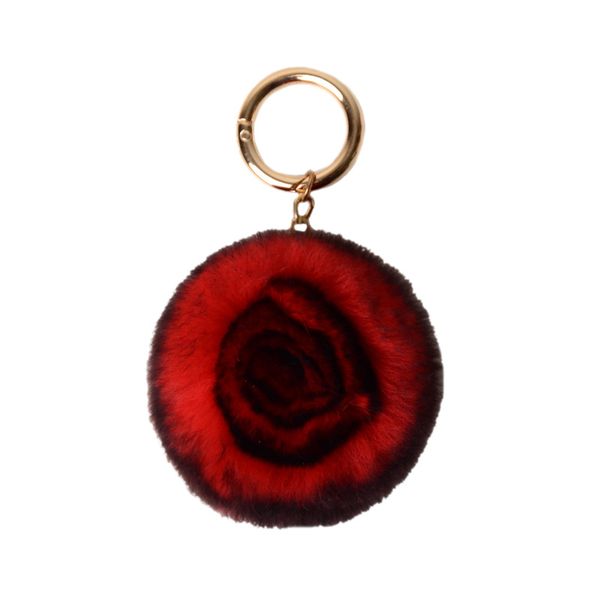 flower rex rabbit fur flower leather hanger soft and adorable small flower bag ornaments car key ring, Silver
flower rex rabbit fur flower leather hanger soft and adorable small flower bag ornaments car key ring, Silver