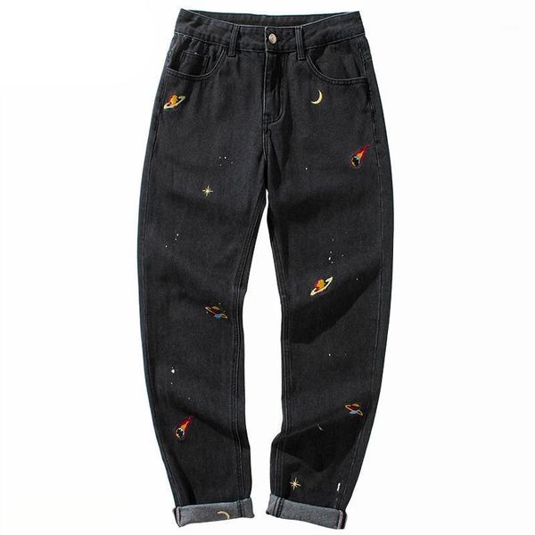 men hip hip vintage black jeans denim pants earth star moon embroidery streetwear harajuku autumn casual cotton joggers trousers1, Blue
men hip hip vintage black jeans denim pants earth star moon embroidery streetwear harajuku autumn casual cotton joggers trousers1, Blue