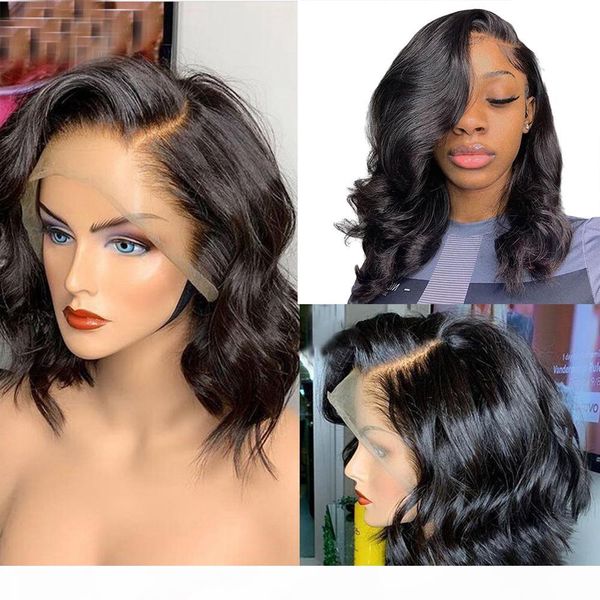glueless full lace wigs with baby hair preplucked short bob wigs natural wave 13x6 lace front human hair wig for women, Black
glueless full lace wigs with baby hair preplucked short bob wigs natural wave 13x6 lace front human hair wig for women, Black