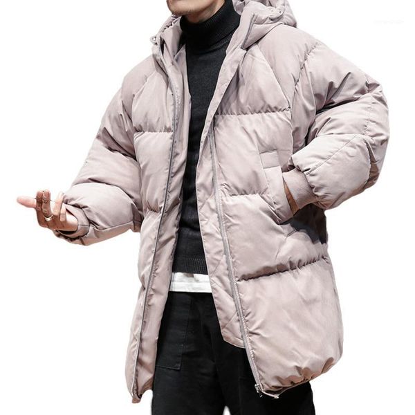 winter parka men jacket hooded long coat men's warm zipper up outwear asian size clothing kewlstyle pk041, Black 
winter parka men jacket hooded long coat men's warm zipper up outwear asian size clothing kewlstyle pk041, Black