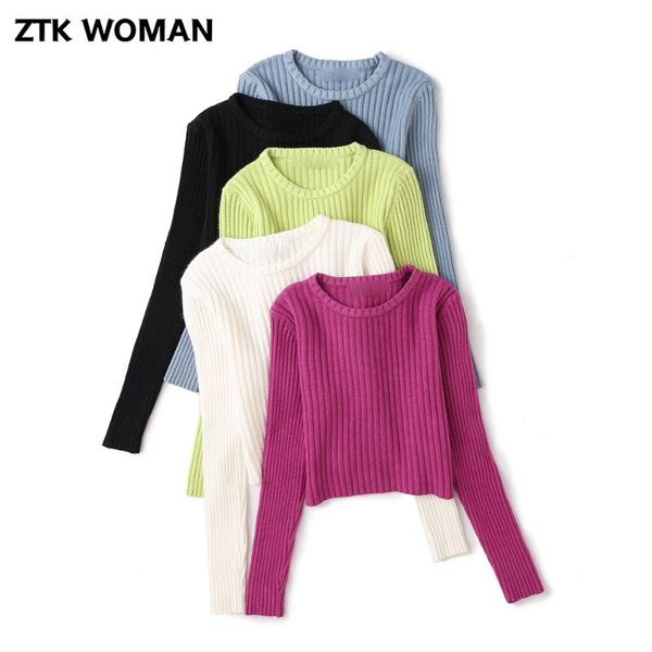 ztk women sweater 2021 new spring with o-neck long sleeve solid bottoming shirt femme casual basic candy color knitted top, White;black
ztk women sweater 2021 new spring with o-neck long sleeve solid bottoming shirt femme casual basic candy color knitted top, White;black