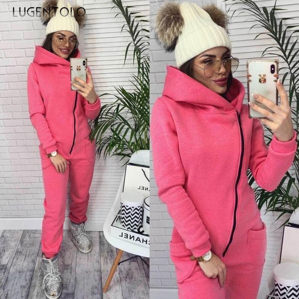 lugentolo autumn women two piece set sports hooded zipper casual solid simple long pants female pocket fashion simple set1, Gray
lugentolo autumn women two piece set sports hooded zipper casual solid simple long pants female pocket fashion simple set1, Gray
