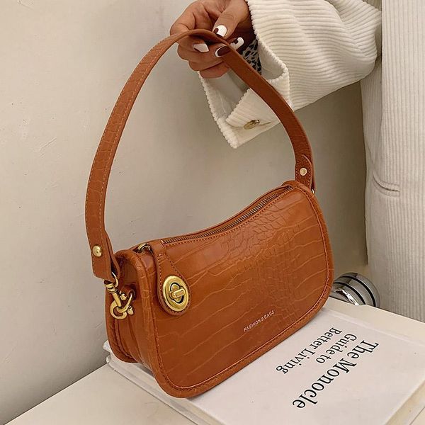 cross body crocodile pattern women underarm bags vintage design leather ladies shoulder pack female baguette handbags bolsa mujer
cross body crocodile pattern women underarm bags vintage design leather ladies shoulder pack female baguette handbags bolsa mujer