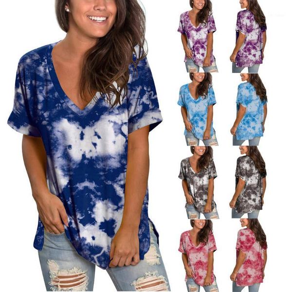 tie-dye printed shirt blouse summer short sleeve women sweatshirt elegant spring o neck shirts streetwear blusa mujer#h41, White
tie-dye printed shirt blouse summer short sleeve women sweatshirt elegant spring o neck shirts streetwear blusa mujer#h41, White