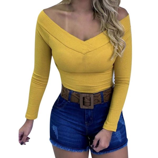 2021 fashion women's bodycon bodysuits deep v-neck off shoulder long sleeve jumpsuits autumn casual solid jumpsuit female, Black;white
2021 fashion women's bodycon bodysuits deep v-neck off shoulder long sleeve jumpsuits autumn casual solid jumpsuit female, Black;white