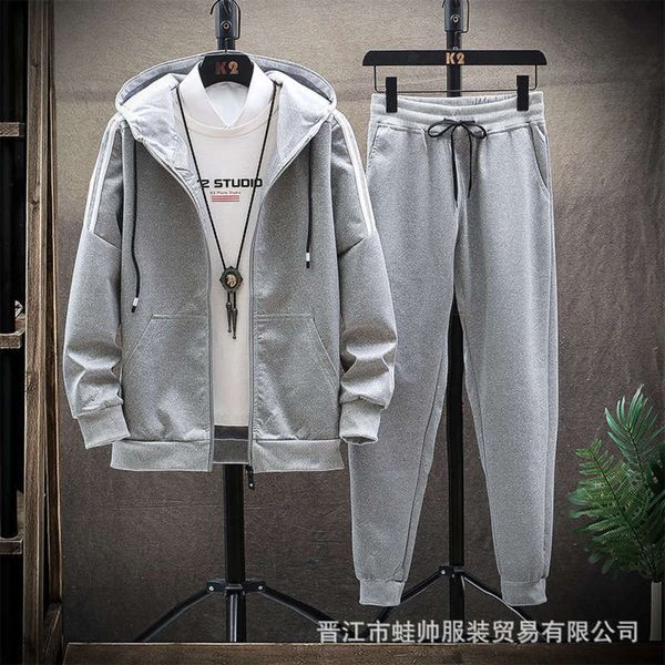 loose hooded youth sports korean cardigan versatile sportswear casual national fashion men's sweater suit, Gray
loose hooded youth sports korean cardigan versatile sportswear casual national fashion men's sweater suit, Gray