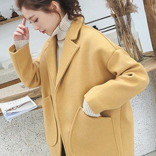 new korean woolen coat in autumn and winter 2020 women's short and thickened woolen coat popular for students, Black
new korean woolen coat in autumn and winter 2020 women's short and thickened woolen coat popular for students, Black