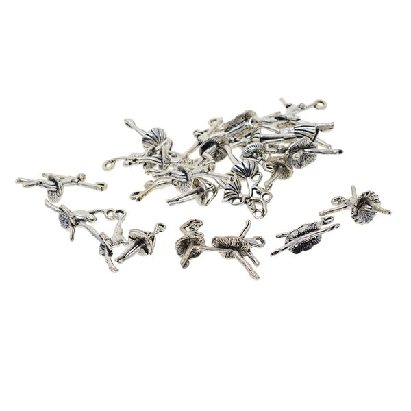 24 pieces tibetan silver 3d ballet shape charms dangle pendants findings jewelry making accessories, Black
24 pieces tibetan silver 3d ballet shape charms dangle pendants findings jewelry making accessories, Black