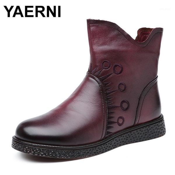 yaernifloral woman platform shoes winter comfortable genuine leather ankle boots for women all match retro lady boots1, Black
yaernifloral woman platform shoes winter comfortable genuine leather ankle boots for women all match retro lady boots1, Black