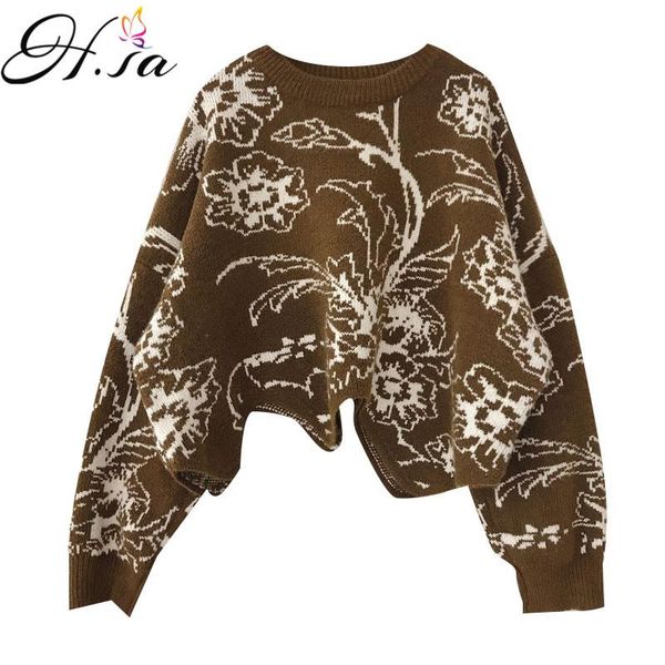 women's sweaters h.sa women winter pull sweater floral pullovers irregular hem wave oversized graf jumpers korean femme hiver, White;black
women's sweaters h.sa women winter pull sweater floral pullovers irregular hem wave oversized graf jumpers korean femme hiver, White;black