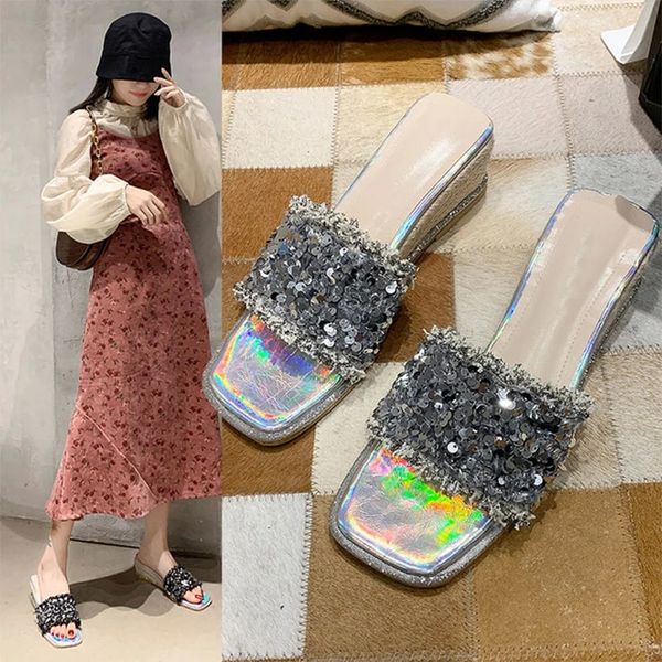 women summer open toe bling wedge slippers ladies fashion woman shoes female square toe comfort casual beach slipper 2020 new #rl6q, Black
women summer open toe bling wedge slippers ladies fashion woman shoes female square toe comfort casual beach slipper 2020 new #rl6q, Black