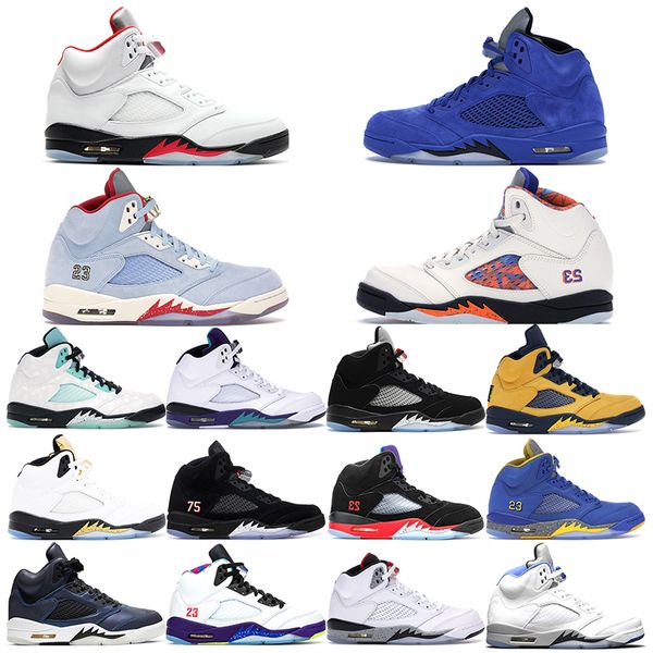 5s men basketball shoes fire red blue suede ice blue international flight michigan alternat sports classic sneakers size 40-47
5s men basketball shoes fire red blue suede ice blue international flight michigan alternat sports classic sneakers size 40-47