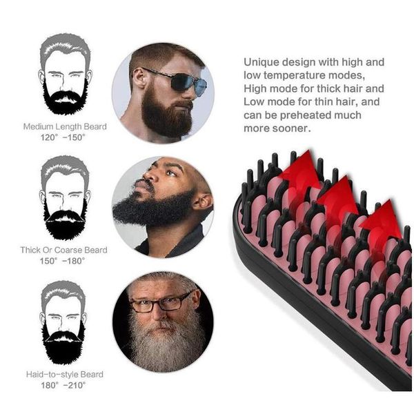 men's hair straightening shaping comb electric beard straightening comb straight hair comb brush eu jllafs, Silver
men's hair straightening shaping comb electric beard straightening comb straight hair comb brush eu jllafs, Silver