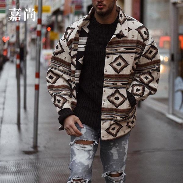 men's wool & blends european american jackets autumn 2021 style printed geometric pattern lapel single-breasted jacket clothing, Black
men's wool & blends european american jackets autumn 2021 style printed geometric pattern lapel single-breasted jacket clothing, Black