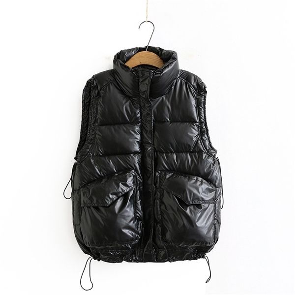2020 women sleeveless vest winter warm plus size stand-up collar motorcycle adjustable down cotton hand-stuffed short waistcoat 1023, Black;white
2020 women sleeveless vest winter warm plus size stand-up collar motorcycle adjustable down cotton hand-stuffed short waistcoat 1023, Black;white