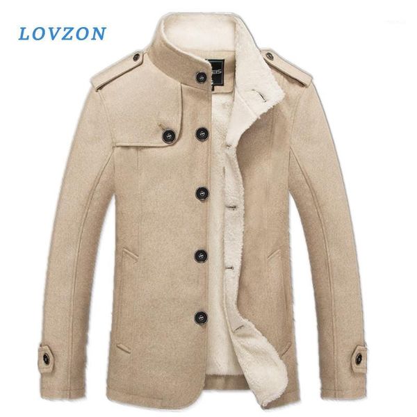 lovzon winter coat fashion brand clothing fleece lined thick warm woolen overcoat male wool blend men's coat1, Black
lovzon winter coat fashion brand clothing fleece lined thick warm woolen overcoat male wool blend men's coat1, Black