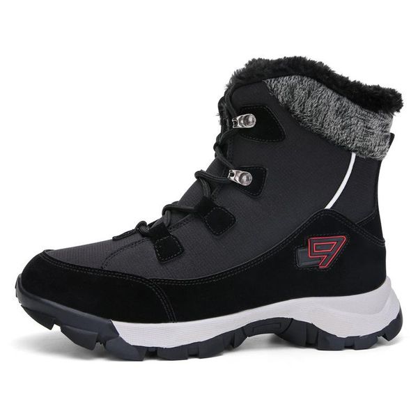 men snow boots ankle martin non-slip winter outdoor short plush warm women shoes fashion platform sneakers plus size 35-47, Black
men snow boots ankle martin non-slip winter outdoor short plush warm women shoes fashion platform sneakers plus size 35-47, Black
