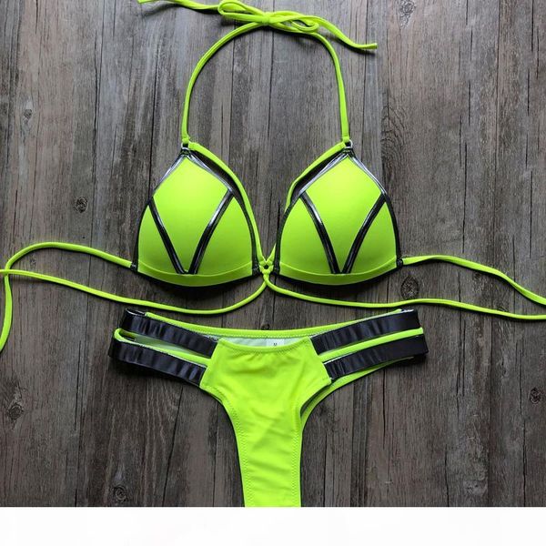 2021 new bikini set summer gilding cloth splicing swimwear bandage brazilian bikini women beach wear bathing suit popular female swimsuit, White;black
2021 new bikini set summer gilding cloth splicing swimwear bandage brazilian bikini women beach wear bathing suit popular female swimsuit, White;black