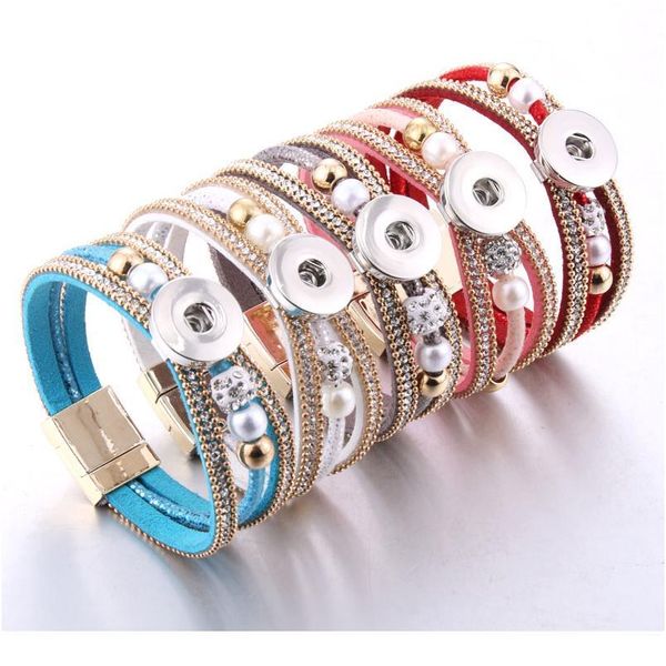 2019 new snap button jewelry vintage beaded leather snap bracelet fit 18mm snap buttons bohemia magnet leather b bbyflg, Golden;silver
2019 new snap button jewelry vintage beaded leather snap bracelet fit 18mm snap buttons bohemia magnet leather b bbyflg, Golden;silver