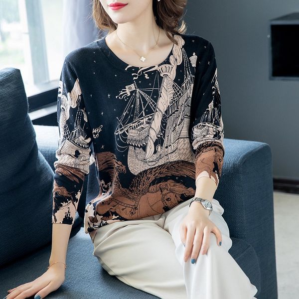 20 autumn winter t-shirt women's new t-shirt loose long sleeve modal cotton crew neck print east gate women's large gfvcq, White;black
20 autumn winter t-shirt women's new t-shirt loose long sleeve modal cotton crew neck print east gate women's large gfvcq, White;black