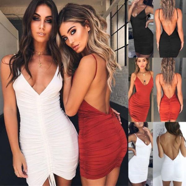 backless women dress summer high draped slim bandage bodycon evening party short mini dress black white vestido de mujer, Black;gray
backless women dress summer high draped slim bandage bodycon evening party short mini dress black white vestido de mujer, Black;gray