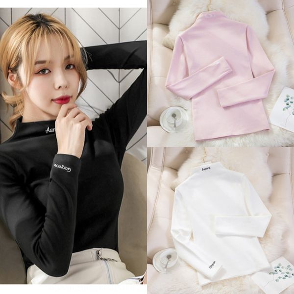women's half high neck base coat t-shirt embroidery women's fall winter 2020 plush new letter embroidery with slim fitting t-shirt, White
women's half high neck base coat t-shirt embroidery women's fall winter 2020 plush new letter embroidery with slim fitting t-shirt, White