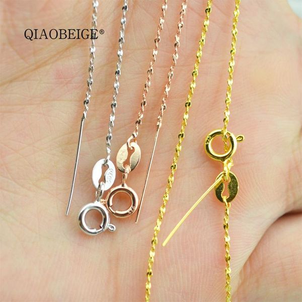 qiaobeige s925 sterling silver necklace 16'' 18'' 20'' diy chain pass with needle pins stars chain string pear
qiaobeige s925 sterling silver necklace 16'' 18'' 20'' diy chain pass with needle pins stars chain string pear