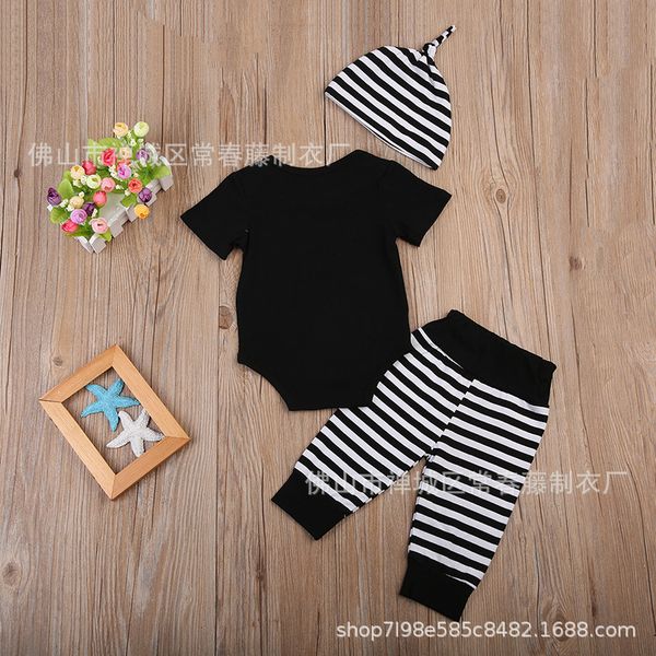 newborn toddler baby boy black little brother short sleeve romper+long striped leggings pants outfits summer set, White
newborn toddler baby boy black little brother short sleeve romper+long striped leggings pants outfits summer set, White