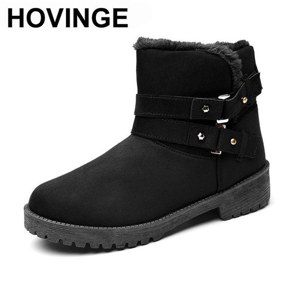 hovinge new arrival large size women's winter shoes flock warm snow boots soft rubber sole fashion female plush ankle boots, Black
hovinge new arrival large size women's winter shoes flock warm snow boots soft rubber sole fashion female plush ankle boots, Black