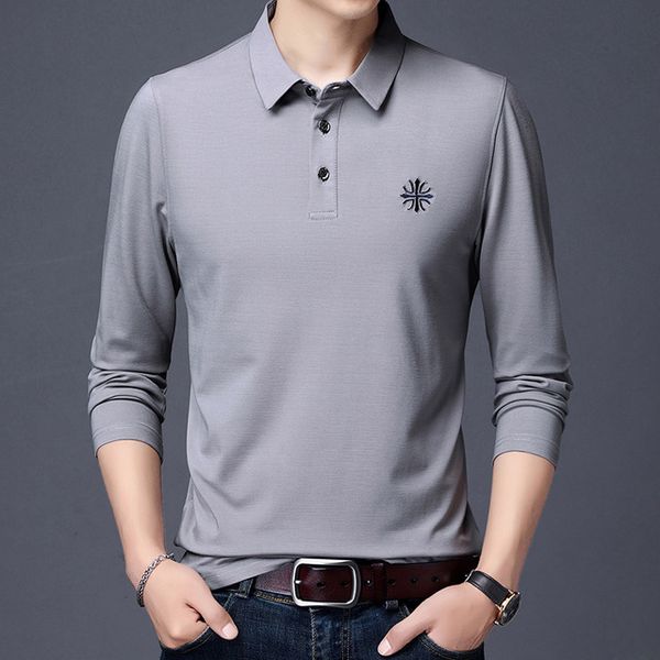 luxury fashion classic men's shirt cotton men's polos long sleeve shirts three colors men's tees male m-5xl, White;black
luxury fashion classic men's shirt cotton men's polos long sleeve shirts three colors men's tees male m-5xl, White;black