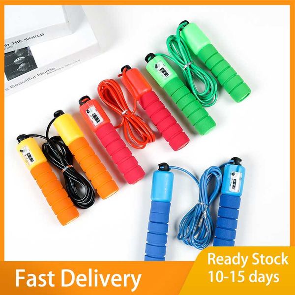 jump ropes professional rope with electronic counter 2.9m adjustable fast speed counting skipping jumping wire workout equipments
jump ropes professional rope with electronic counter 2.9m adjustable fast speed counting skipping jumping wire workout equipments