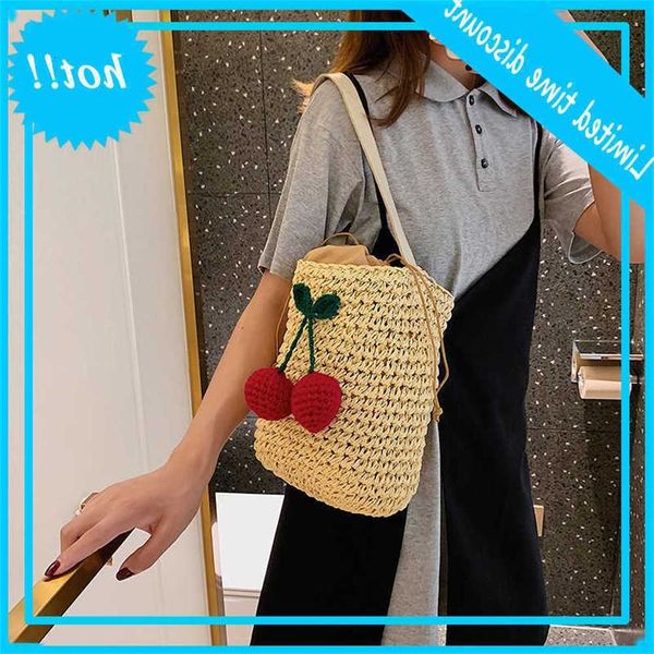 summer straw women's street holiday style drawstring bucket bag one shoulder handbag
summer straw women's street holiday style drawstring bucket bag one shoulder handbag