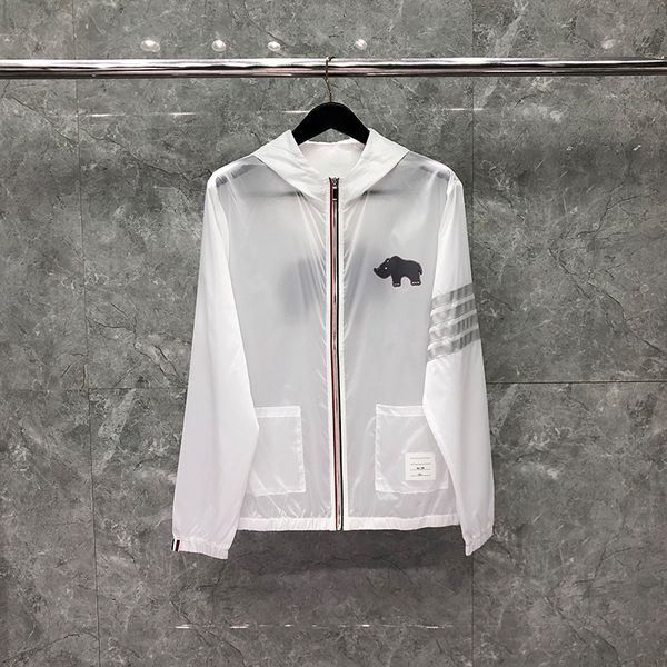 summer men's jackets rhinoceros images printing 4-bar stripe thin sheer women's windbreaker uv sun protection zipper hooded women, Black;brown
summer men's jackets rhinoceros images printing 4-bar stripe thin sheer women's windbreaker uv sun protection zipper hooded women, Black;brown