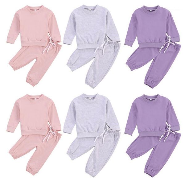 lioraitiin 0-5years children girl 2psc set kid's solid color crew neck long sleeve pullover toddler's elastic lace up trousers1, White
lioraitiin 0-5years children girl 2psc set kid's solid color crew neck long sleeve pullover toddler's elastic lace up trousers1, White