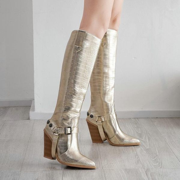 boots autumn women fashion buckle knee high pu leather wedges heel long pointed toe winter woman shoes1, Black
boots autumn women fashion buckle knee high pu leather wedges heel long pointed toe winter woman shoes1, Black