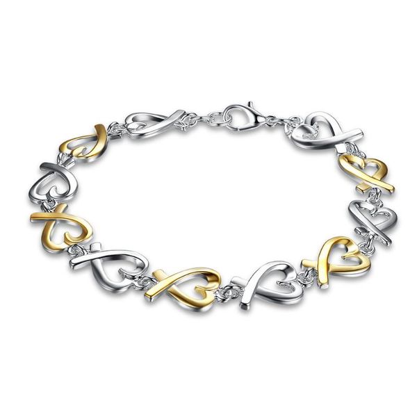 charm bracelets heart shaped silver chain bracelet 925 sterling gold sweet girl clasp, Golden;silver
charm bracelets heart shaped silver chain bracelet 925 sterling gold sweet girl clasp, Golden;silver