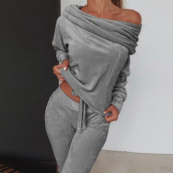 plus size 5xl fall fashion clothes for women solid color off shoulder womens clothing sports women suits joggers set, Gray
plus size 5xl fall fashion clothes for women solid color off shoulder womens clothing sports women suits joggers set, Gray