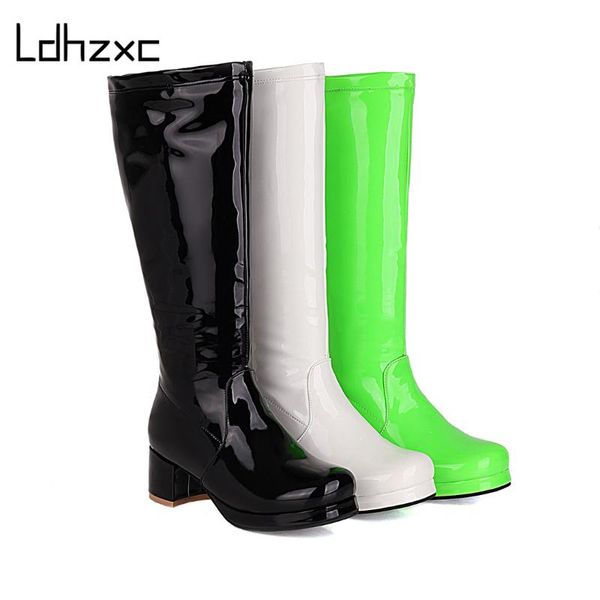 boots ldhzxc woman's high shoes fashion knee women autumn winter patent green black lady large size 45
boots ldhzxc woman's high shoes fashion knee women autumn winter patent green black lady large size 45