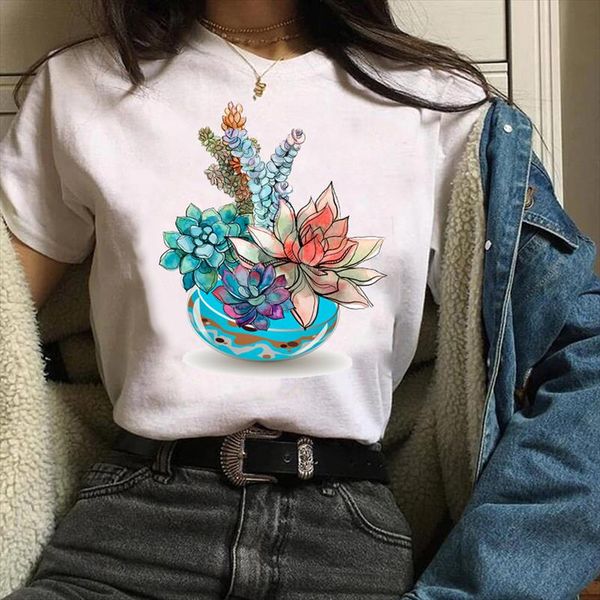 women t shirt womens graphic plant flower printing mujer camisetas short sleeve print clothes lady tees female t shirt, White
women t shirt womens graphic plant flower printing mujer camisetas short sleeve print clothes lady tees female t shirt, White