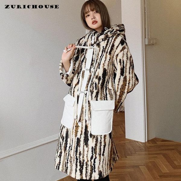 women's fur & faux zurichouse brand winter plush coat women long warm hooded windbreaker outwear 2021 fashion jacket female, Black
women's fur & faux zurichouse brand winter plush coat women long warm hooded windbreaker outwear 2021 fashion jacket female, Black