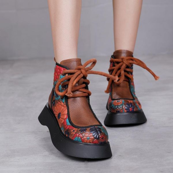 boots 2021winter leather female ethnic platform retro rope casual thin, Black
boots 2021winter leather female ethnic platform retro rope casual thin, Black