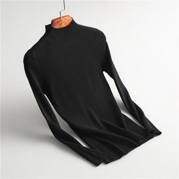 women's sweaters wsyore slim pullover sweater women 2021 spring half high collar bottoming long-sleeve knitted female pullovers ns9201, White;black
women's sweaters wsyore slim pullover sweater women 2021 spring half high collar bottoming long-sleeve knitted female pullovers ns9201, White;black