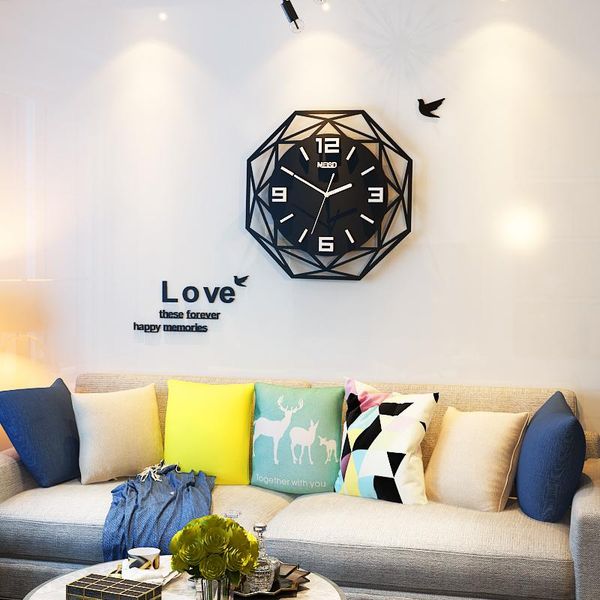 meisd creative geometric silent large acrylic 3d wall clocks digital modern style black quartz hanging watch with wall stickers
meisd creative geometric silent large acrylic 3d wall clocks digital modern style black quartz hanging watch with wall stickers