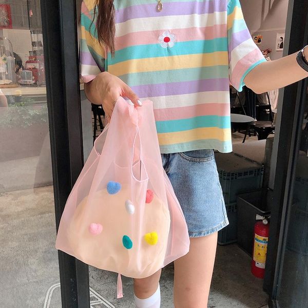 2020 new fashion organza felt flower transparent shopping bag girls shoulder bag wholesale summer messenger niche design
2020 new fashion organza felt flower transparent shopping bag girls shoulder bag wholesale summer messenger niche design