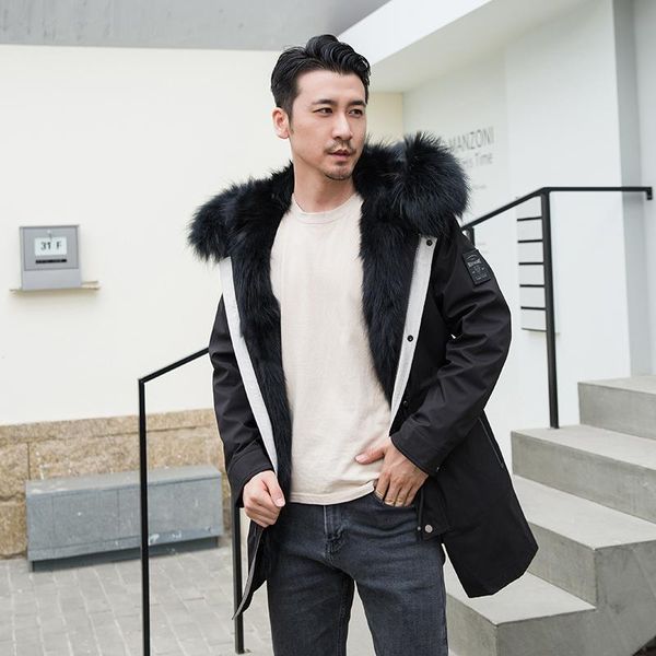зима ветровки мужчины куртка real raccoon fur coat 2020 мода теплый толстые outwear быстрая доставка, Black
зима ветровки мужчины куртка real raccoon fur coat 2020 мода теплый толстые outwear быстрая доставка, Black